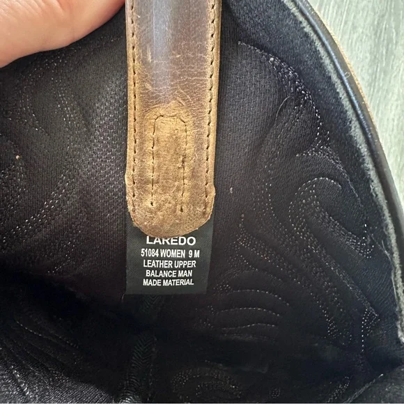 Laredo Womens Bridget Embroidered Round Toe Casual Boots - Brown (Size 9M) - Picture 3 of 8